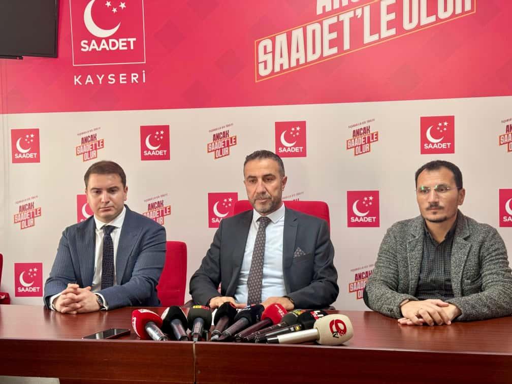 SAADET PARTİSİ İL BAŞKANI ERDAL ALTUN'UN BASIN AÇIKLAMASI