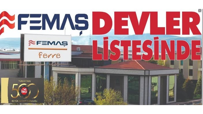 FERRE, KAYSO İLK 50 BÜYÜK SANAYİ KURULUŞU 2025 SIRALAMASINDA YER ALDI